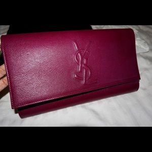 YSL Purple Clutch- Sac De Jour